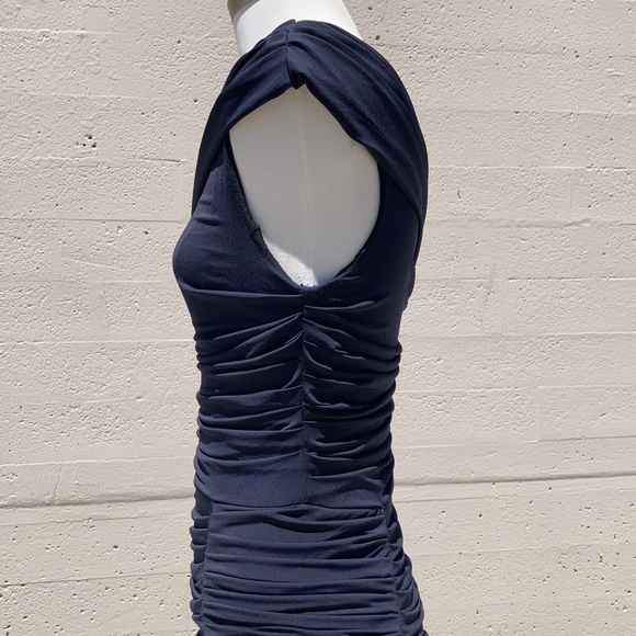 Vera Wang Lavender Label One Shoulder Ruched Mini - Picture 11 of 16